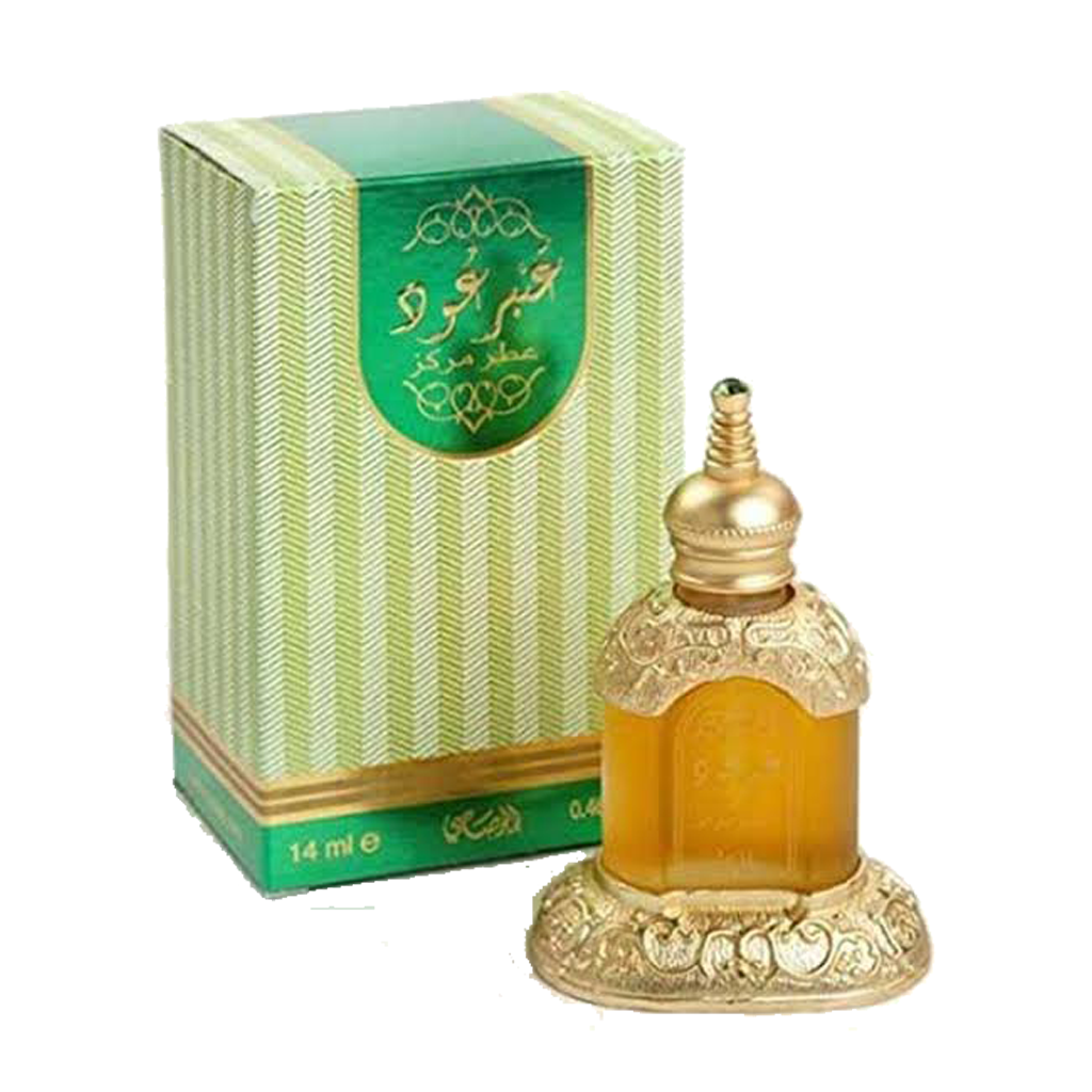 Rasasi Amber Oud Concentrated Perfume Oil 14ml – Original Non-Alcoholic Attar in Pakistan at Naveed Brothers Perfumes