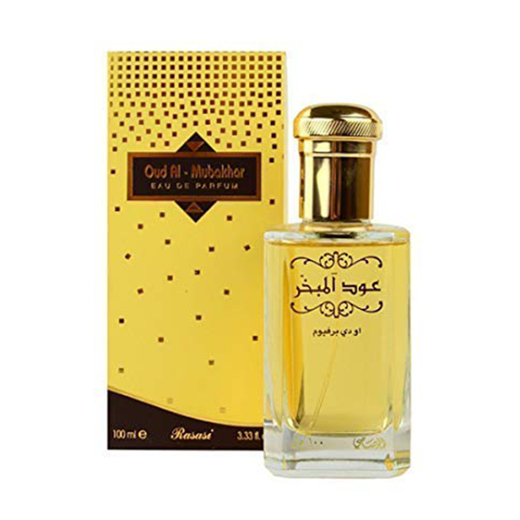 Rasasi Oudh Al Mubakhar Eau De Parfum 100ml – Original Unisex Oud Fragrance in Pakistan at Naveed Brothers Perfumes