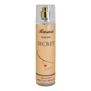 Rasasi Secret Body Mist, For Women, 250ml (Minimum Order Two (02) pieces with free delivery)
