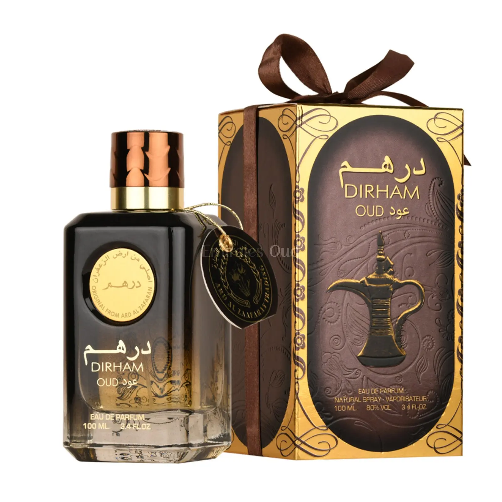 Ard Al Zaafaran Dirham Oud Eau De Parfum for Men - 100ml