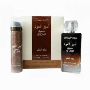 Lattafa Ameer Al Oudh Eau de Parfum 100ml with Deodorant Set for Men – Original perfume in Pakistan at Naveed Brothers Perfumes